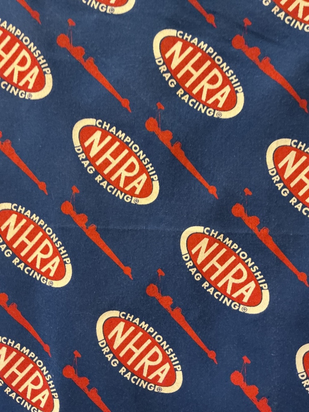 Vintage Championship NHRA Drag Racing Dragster Blue Scarf Bandana Square - Picture 2 of 6